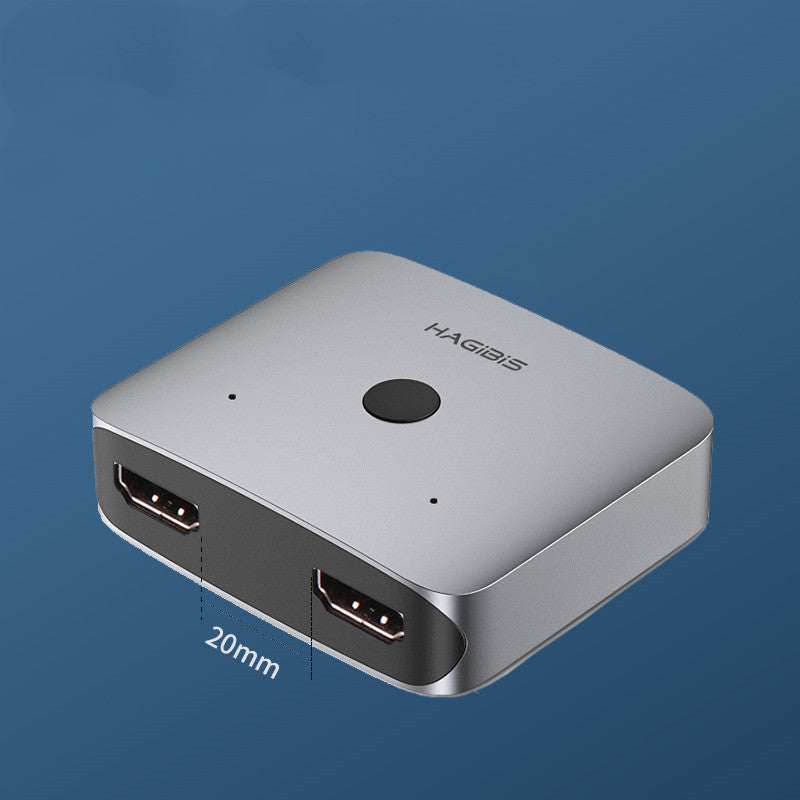 Haibeisi Hdmi One Point Two Switcher Two Input One Output Converter Splitter Split Screen Device HD Line 1 Input 2 One Drag Two Splitter 4K Computer TV Monitor One To Two Video