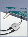 Haibeisi Hdmi One Point Two Switcher Two Input One Output Converter Splitter Split Screen Device HD Line 1 Input 2 One Drag Two Splitter 4K Computer TV Monitor One To Two Video