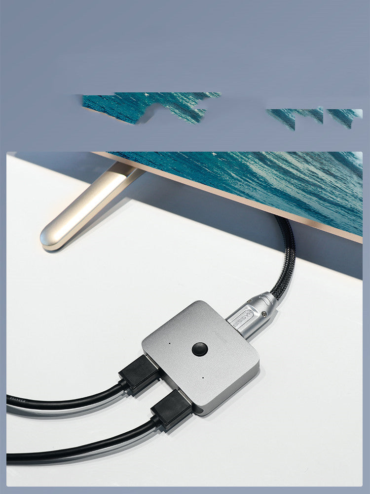 Haibeisi Hdmi One Point Two Switcher Two Input One Output Converter Splitter Split Screen Device HD Line 1 Input 2 One Drag Two Splitter 4K Computer TV Monitor One To Two Video