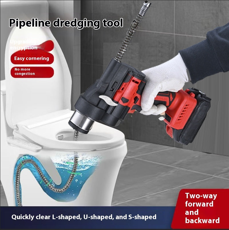 Electric Pipe Drainage Facility Toilet Floor Drain Blocking Dredging Tool