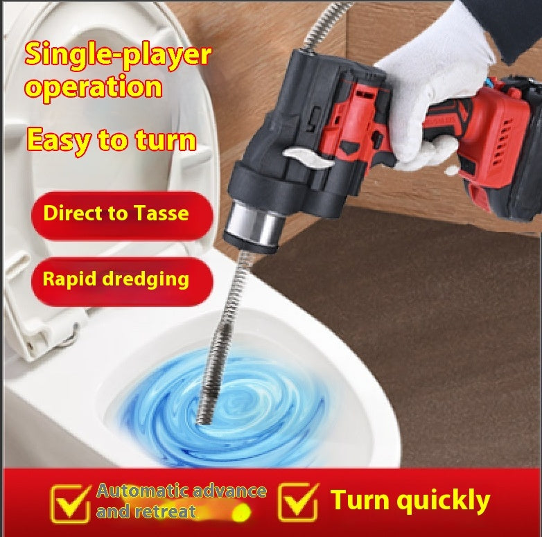 Electric Pipe Drainage Facility Toilet Floor Drain Blocking Dredging Tool