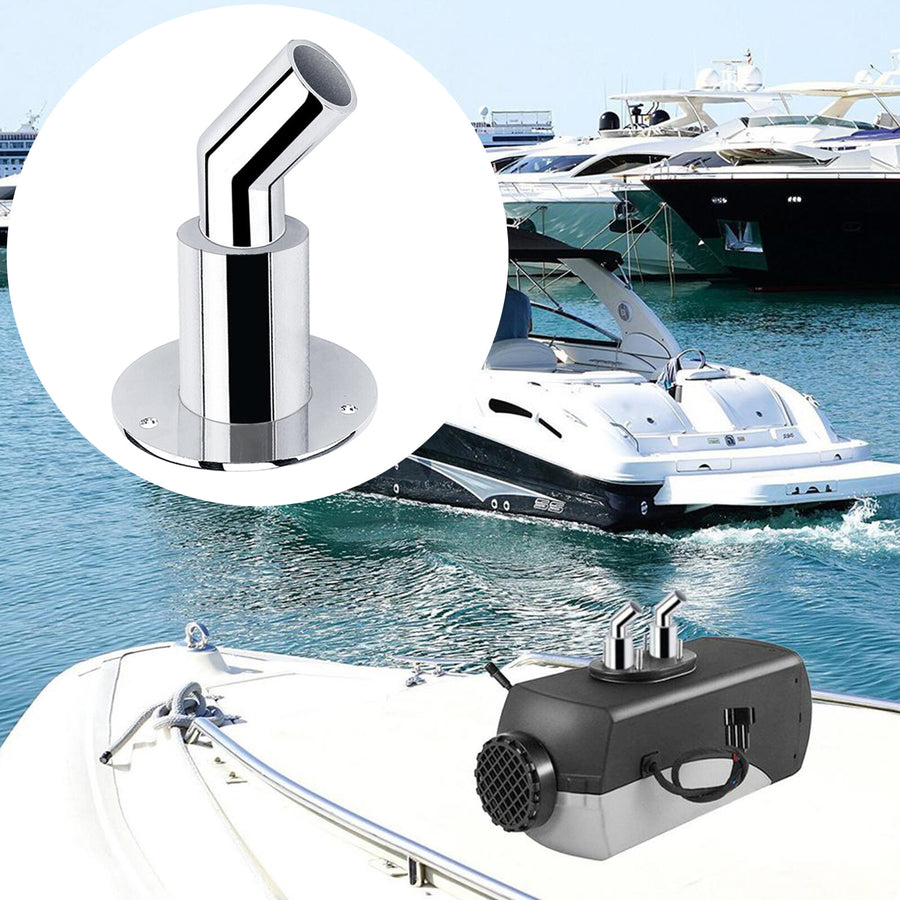 24mm Thru Hull Exhaust Skin Fitting-Tube Pipe Air-Diesel Heater For Boat Car