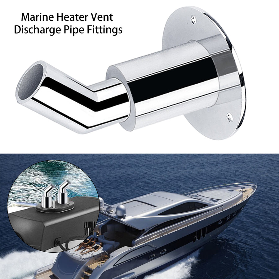 24mm Thru Hull Exhaust Skin Fitting-Tube Pipe Air-Diesel Heater For Boat Car
