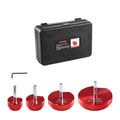 4Pcs PVC Pipe Reamer Kit, Plastic Pipe Fitting Socket Saver Tool Kit, Includes 1-1/2", 2", 3", 4", For PVC, CPVC, And ABS Fittings, With Tool Box, For Exhaust, Drain, Water Pipes Cleaning