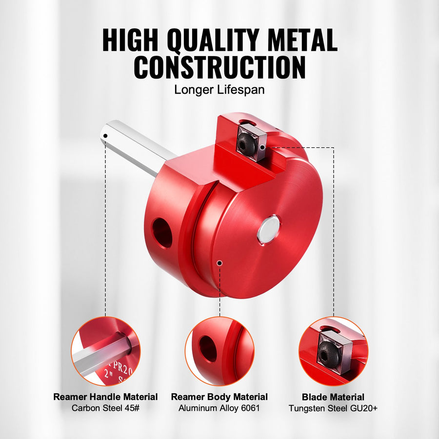 2 In PVC Pipe Reamer Tool Pipe Fitting Saver Of Aluminum Alloy For SCH 40
