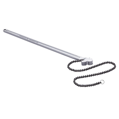 Chain Wrench, 48 Inch Chain Pipe Wrench, 13.4 Inch Diameter Capacity, CRV Reversible Pipe Fitting Tool Wrench With High Strength Jaw And Ergonomic Handle, For Pipe Installation And Car Repair