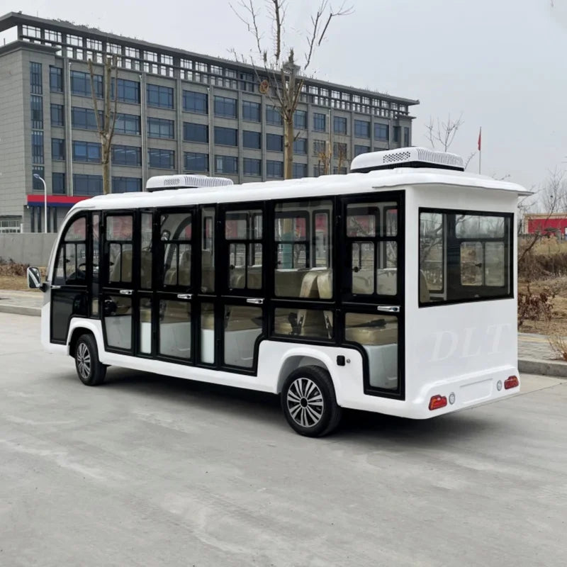 New Classic Shuttle Electric Multifunctional Tourist Transportation Tour 14 Seats Airport Resort Electric Sightseeing Car