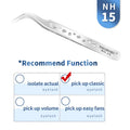 NAGARAKU Eyelash Extension Tweezers Makeup Stainless Steel Eyelash 3D accurate Clip