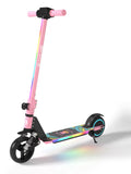 SIMATE S5 Fashion Trend Portable Kick Scooter for Kids Teens Foldable Scooter With Adjustable Handlebars Height LED Holiday Gift