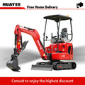 High-quality compact mini excavators (1 to 2 tons) suitable for gardening and farm projects.