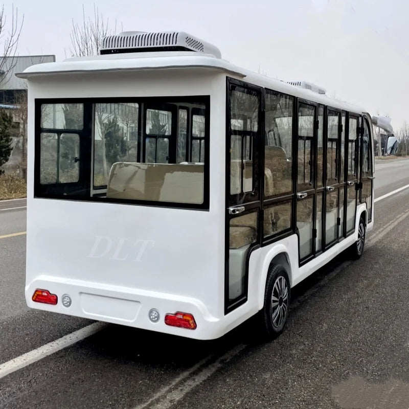 New Classic Shuttle Electric Multifunctional Tourist Transportation Tour 14 Seats Airport Resort Electric Sightseeing Car