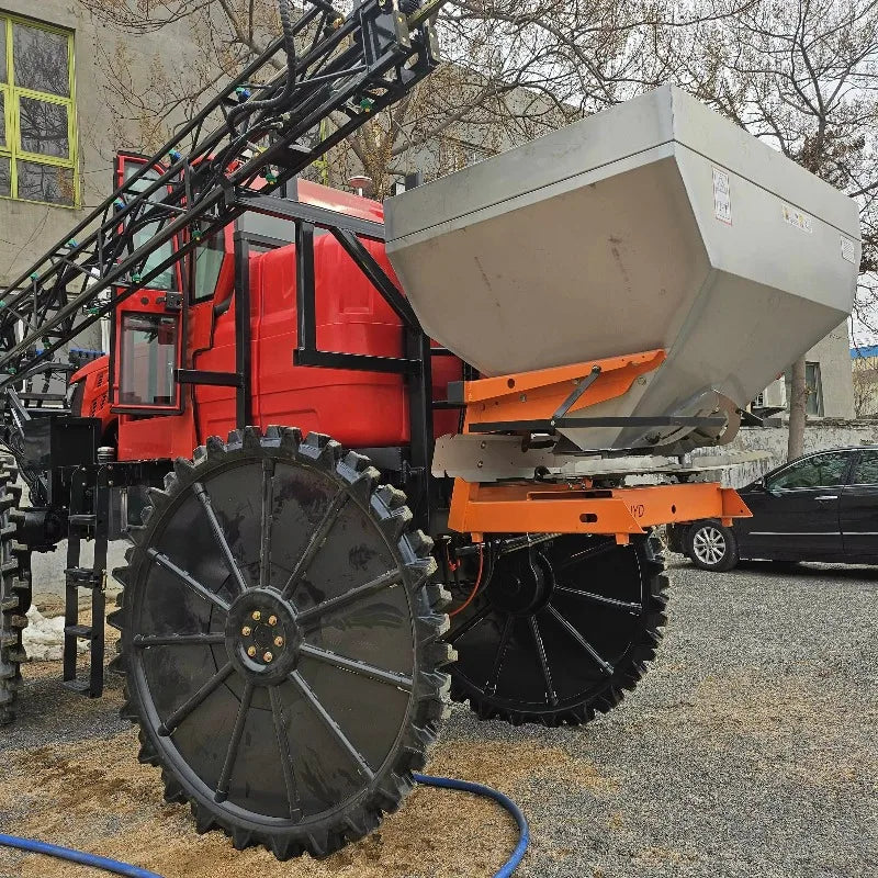 Paddy Field Self Propelled Boom Sprayer High Clearance Agriculture Machine Dual Liquid Fertilizer Tank Farming Asset