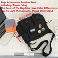 Nylon Messenger Bag Men Shoulder Bag Trendy Men's Messenger Bag, Student School Bag, Solid Color Crossbody Bags for Men Handbag