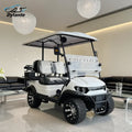 China New 2+2 Seat Electric Car Low Speed Electric Off-Road Vehicle Folding Seat Golf Cart Equipped With 48V 60V 72V Battery