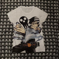 Y2k Tees Tops Aesthetic Streetwear Graphic Crop Tops Gothic Punk Printing Slim Baby Tees Cool Girls Fairy Print Women Clothing