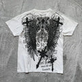 Classic Y2K Gothic Style T-shirt Print Oversized T Shirt High Street Shirts Gothic Round Neck Cotton Tops New Mens Women T Shirt