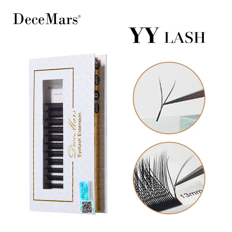 DeceMars YY Eyelash Extension 6mm-18mm Length Black