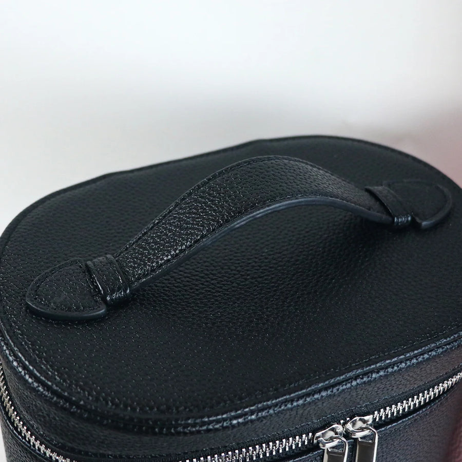 Customizable Names and Letters, Travel Portable Cosmetic Bag Large-capacity PU Leather Cosmetic Box with Internal Storage Box,