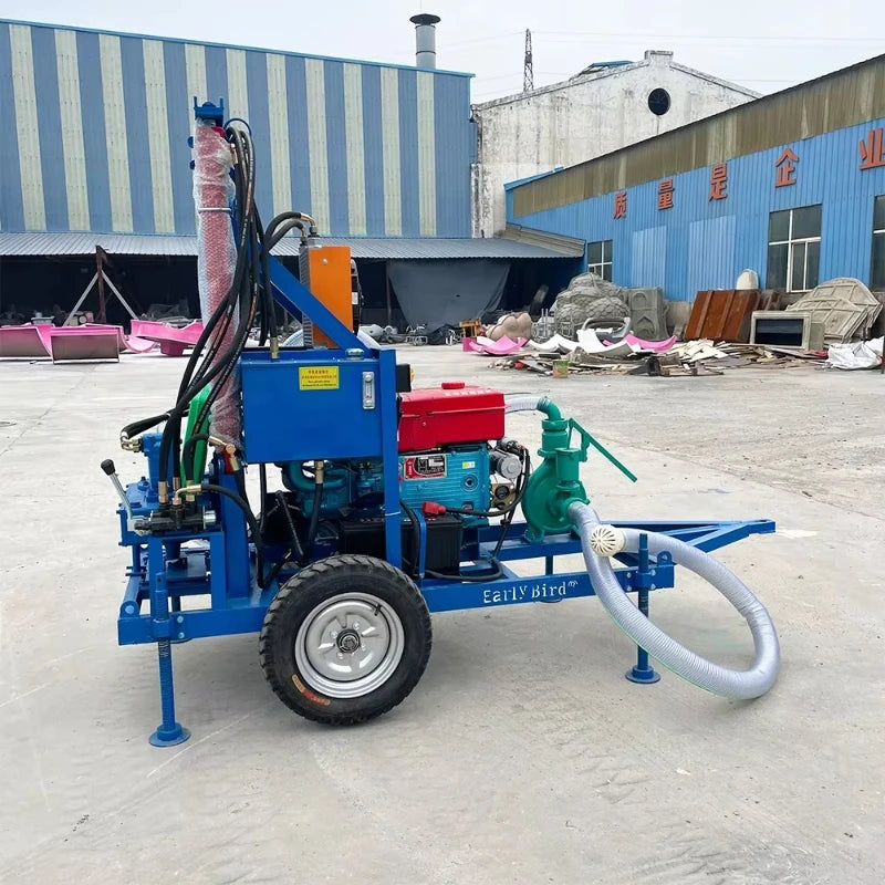 Hot Sale Mobile Water Well Drilling Rig 100-200m Portable Well Drilling Machine Water Borehole Drilling Machine Custom