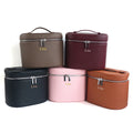 Customizable Names and Letters, Travel Portable Cosmetic Bag Large-capacity PU Leather Cosmetic Box with Internal Storage Box,