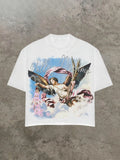 2026 Summer New Men's T-shirt with 3D Letter Pattern Print Street Casual Fashion Comfortable Soft Breathable