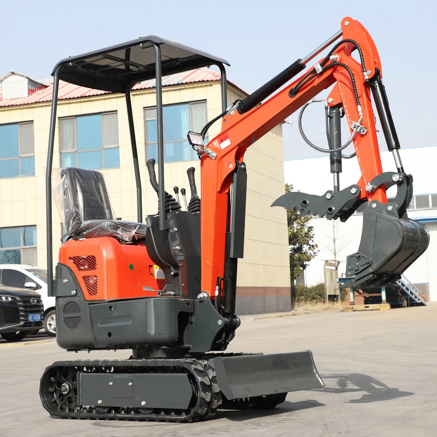 1.2 Ton Small Crawler Mini Excavator Hydraulic Micro Digger CE Approved For Household Landscaping Farm Digging Work