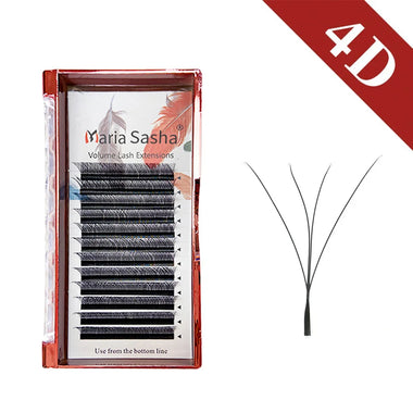 MARIA W Shape Eyelash Extensions  3D 4D 5D 6D 7D Premade Fans Speed Eyelash Extensions Natural Soft Light Full Dense