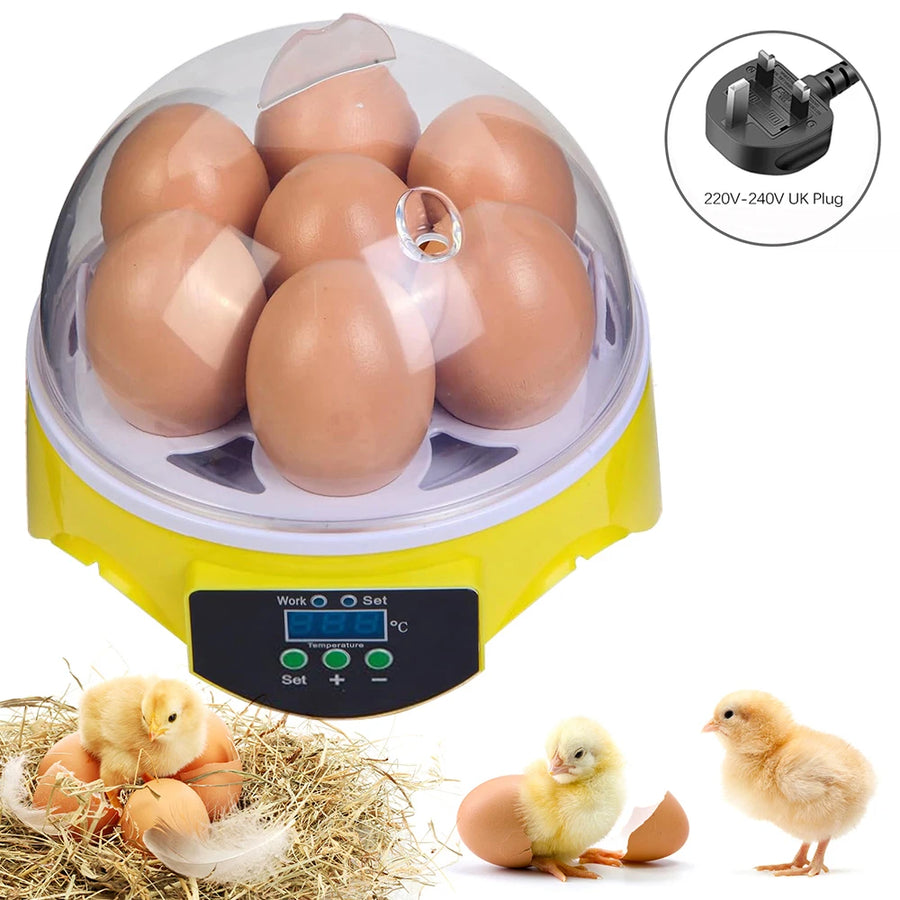 Intelligent Small-Sized 7-Piece Automatic Constant Temperature Incubator For Incubating Chickens, Ducks And Quails.