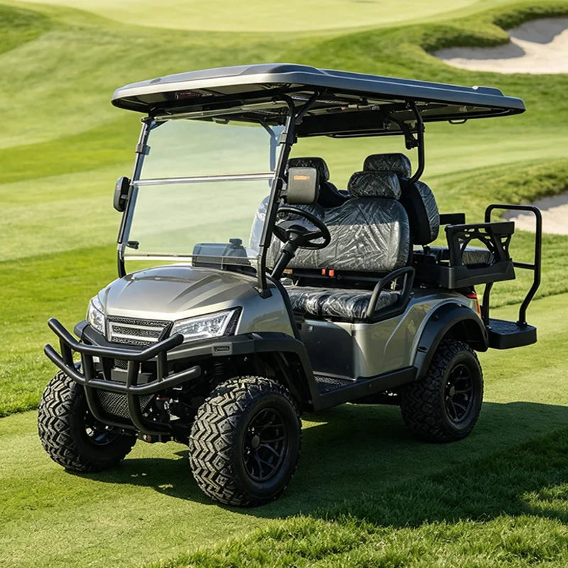 Custom New Lithium-Battery Electric Golf Cart – Scenic Area & Sightseeing Vehicle Options for 2–4 or 8 Seats Road-legal