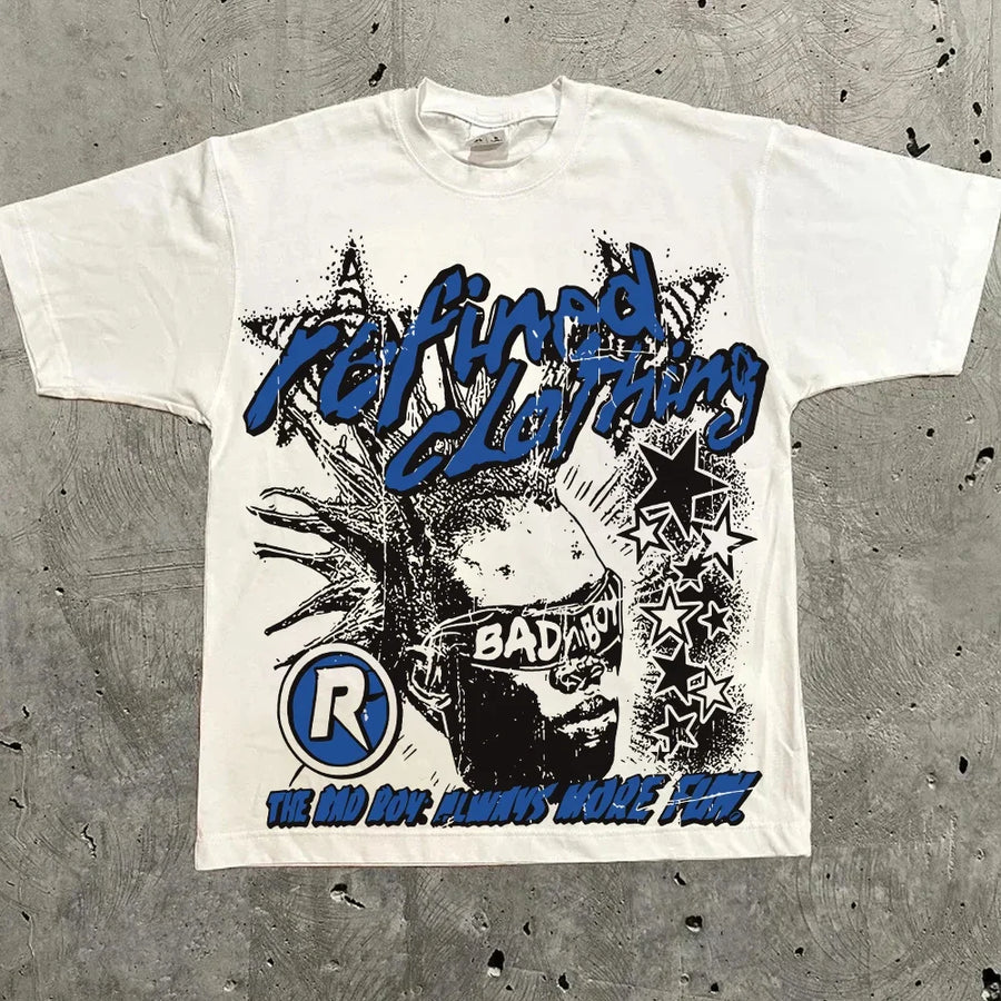 Harajuku Letter Graphic T Shirts Y2k Tops Men Women High Street Oversized T Shirt Pro Choice Streetwear Vintage Tee Clothing