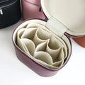 Customizable Names and Letters, Travel Portable Cosmetic Bag Large-capacity PU Leather Cosmetic Box with Internal Storage Box,