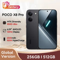 Global Version POCO X8 Pro Smartphone MTK Dimensity 8500-Ultra 6500mAh Battery 6.59" 1.5K 120Hz AMOLED Display 50MP Camera