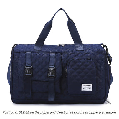 Durable Nylon Travel Duffle Bag, Portable Sports Gym Bag for Overnight Trips Shoulder Duffel Training Bag, Spacious Argyle