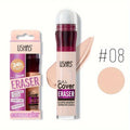 New Sponge Head Concealer for Dark Circles Freckles Acne Pigmentation and Blemishes Long Lasting Moisturizing Liquid Foundation