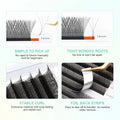 NAGARAKU Automatic Flowering 3D 4D 5D 6D 7D 8D W Shape All Size Premade Fans Eyelash Extensions Natural Soft Individual Lashes
