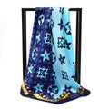 90X90cm 2025 New Women Luxury Print Satin Silk Scarves Square Scarf Hijab Neckerchief Female Hair Ribbon Headband Wrap Bandana