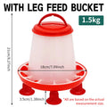 1.5/3/6/9/12kg Automatic Chicken Feeder Bucket Rooster Hen Feeding Device Farm Animal Poultry Quail Pigeon Feeding Supplies 1 Pc