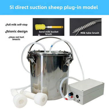 Cattle and Sheep Milking Machine, Animal Electric Pulse Milking Machine, Portable Small Milking Machine