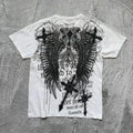 2025 Summer New Men's T-shirt Breathable sweat-absorbing casual roller skating Jesus print Hip-hop Men's T-shirt