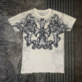 European and American Summer Men's Fashion Gothic Skull Print Comfortable Breathable Round Neck T-shirt Outdoor Street Top