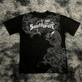 2025 Summer New Men's T-shirt Breathable sweat-absorbing casual roller skating Jesus print Hip-hop Men's T-shirt