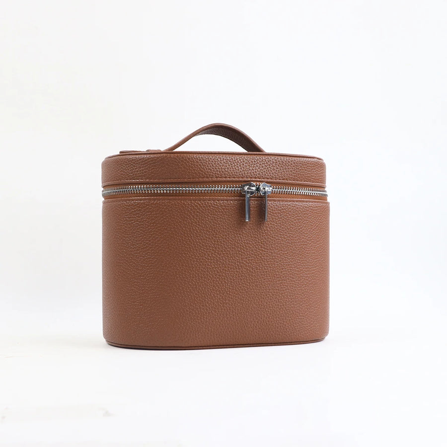 Customizable Names and Letters, Travel Portable Cosmetic Bag Large-capacity PU Leather Cosmetic Box with Internal Storage Box,