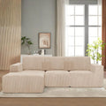 111" Boneless Couches for Living Room 3-Piece Cloud Couch Modular Sectional Deep Seat Compressed Couches for Living, Customized