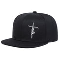 Unisex Faith Letter Cross Embroidery Hip-hop Hats Spring Autumn Outdoor Adjustable Casual Baseball Caps Sunscreen Hat Sports Cap