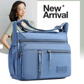 Fashion Women's Crossbody Bag Multi-Pockets High-Quality Waterproof Nylon Large Capacity Shoulder Messenger Handbag