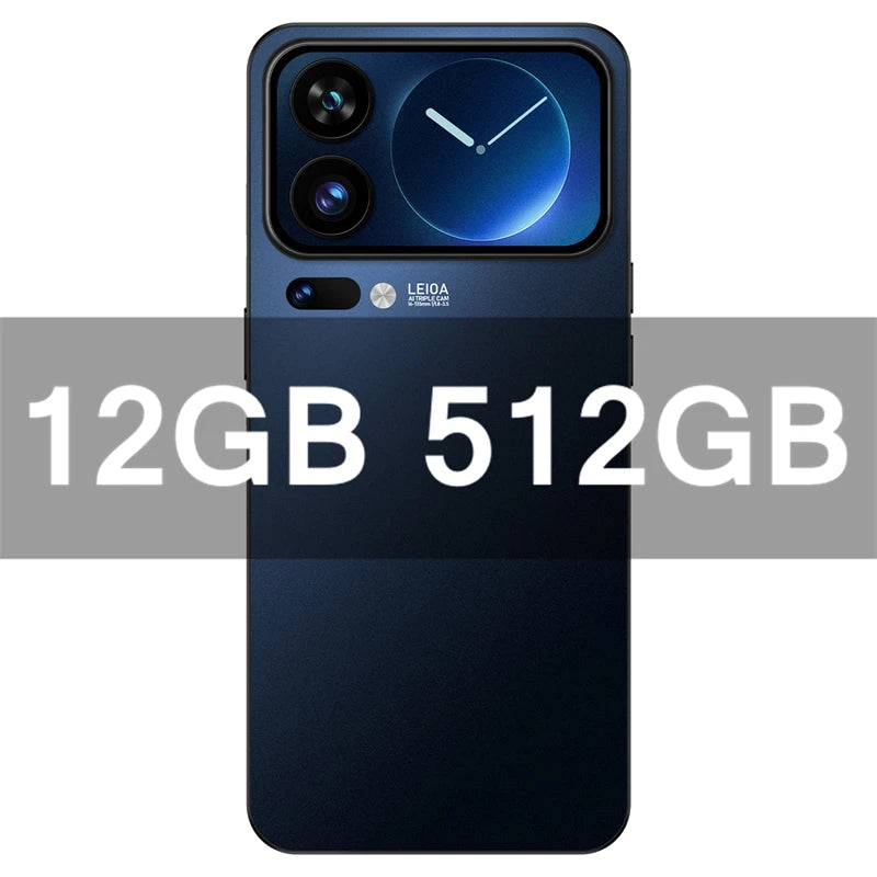 2026 New M17 pro max Global version smartphone SIM 5G phone 7.3inch HD 10core dual 8000mAh unlock Android14 Snapdragon 8gen3 pho
