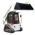 Customized skid steer loader with snow blower, track type small loader, cab, household farm mini skid steer loader, CE EPA