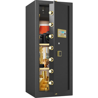 Extra Large Safe Box, 10.0 Cubic Feet Heavy Duty Big Safe with Security Double Key Lock & Seperate Lock Box for Document