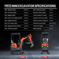 1.2 Ton Small Crawler Mini Excavator Hydraulic Micro Digger CE Approved For Household Landscaping Farm Digging Work