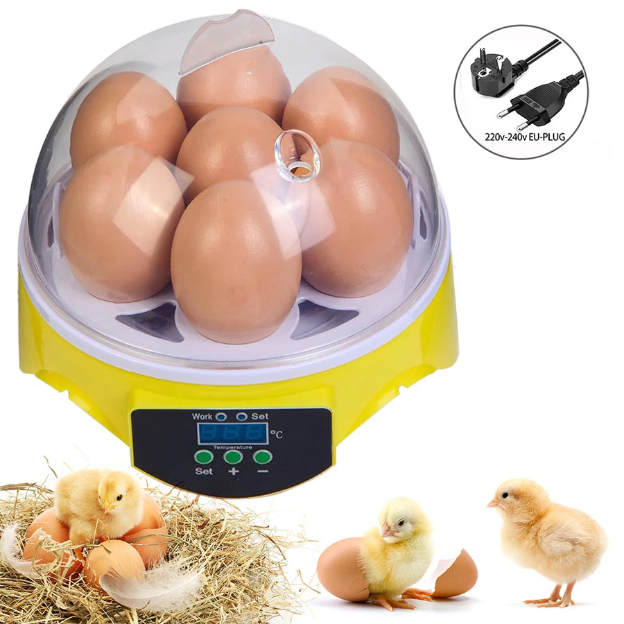 Intelligent Small-Sized 7-Piece Automatic Constant Temperature Incubator For Incubating Chickens, Ducks And Quails.